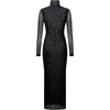 image:imageJW PEI Womens Sophia Eye Print Mesh DressBlackWhite