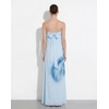 image:imageJW PEI Womens Watercolor Floral Print Strapless Maxi DressBlue