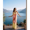 image:imageJW PEI Womens Watercolor Floral Print Strapless Maxi DressYellow