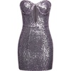 image:imageJW PEI Womens Brynlee Sequinned Strapless Mini DressPurple