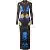image:imageJW PEI Womens Butterfly Mesh Maxi DressMulticolor