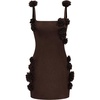 image:imageJW PEI Womens Elaina Rosette Applique Mini DressChocolate Brown