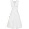 image:imageJW PEI Womens Front VNeck Pleated Midi DressWhite