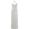 image:imageJW PEI Womens Heisey Sequinned Rosette Maxi DressWhite