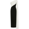 image:imageJW PEI Womens One Shoulder Draped Maxi DressBlack White