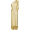 image:imageJW PEI Womens One Shoulder Fringe Midi DressChampagne