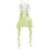 image:imageJW PEI Womens Orchid Embroidered Ruffle Hem Mini DressLight Green