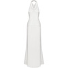 image:imageJW PEI Womens Satin Cowl Neck Ruched Maxi GownWhite
