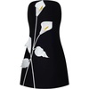 image:imageJW PEI Womens Strapless Floral Appliqu DressBlack