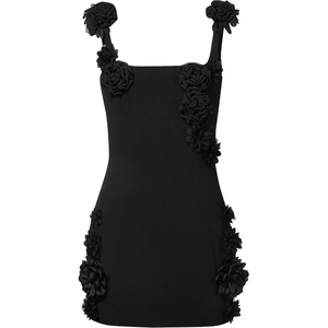 image:imageJW PEI Womens Elaina Rosette Applique Mini DressBlack