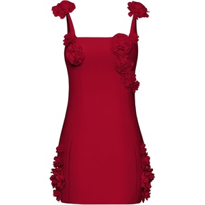 image:imageJW PEI Womens Elaina Rosette Applique Mini DressRed