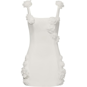 image:imageJW PEI Womens Elaina Rosette Applique Mini DressWhite