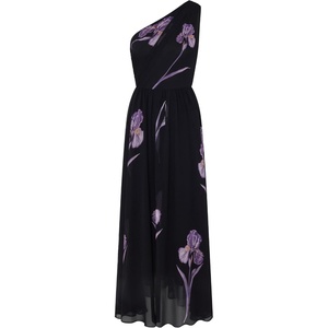 image:imageJW PEI Womens Floral One Shoulder Maxi DressBlack