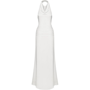 image:imageJW PEI Womens Satin Cowl Neck Ruched Maxi GownWhite