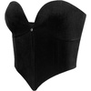 image:imageJW PEI Womens Anna Lowcut Velvet Corset TopBlack