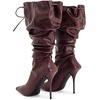 image:imageJW PEI Womens Olivia Leather High Heel BootsBurgundy