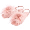 image:imageJW PEI Womens Fluffy Flats SandalsPink Beige