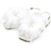 image:imageJW PEI Womens Fluffy Flats SandalsWhite