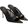 image:imageJW PEI Womens Noemi PointedToe Mesh Mule HeelsBlack Tulle
