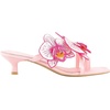 image:imageJW PEI Womens Serena Orchid Embroidered Toe Ring Heeled SandalsBaby Pink