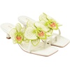 image:imageJW PEI Womens Serena Orchid Embroidered Toe Ring Heeled SandalsIvory Green