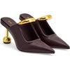 image:imageJW PEI Womens Sofia Metal Accent Sphere Heel MulesDeep Burgundy