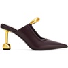 image:imageJW PEI Womens Sofia Metal Accent Sphere Heel MulesDeep Burgundy