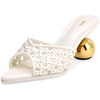 image:imageJW PEI Womens Ellie Sphere Heel MulesWhite