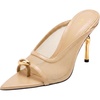 image:imageJW PEI Womens Noemi PointedToe Mesh Mule HeelsKhaki