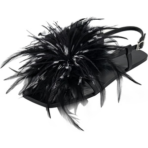 image:imageJW PEI Womens Fluffy Flats SandalsBlack