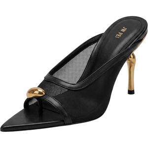 image:imageJW PEI Womens Noemi PointedToe Mesh Mule HeelsBlack Tulle