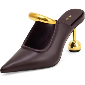 image:imageJW PEI Womens Sofia Metal Accent Sphere Heel MulesDeep Burgundy