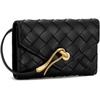 image:imageJW PEI Celeste Woven Textured Envelope Wallet  ChocolateBlack