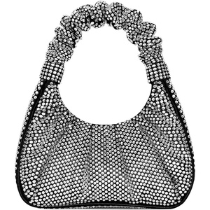 image:imageJW PEI Womens Gabbi Ruched Hobo HandbagCrystal Black