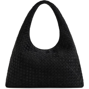 image:imageJW PEI Womens Laura Faux Suede Woven Shoulder Bag
