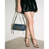 image:imageJW PEI Womens Dachshund Quilted Chain Shoulder BagBlue Denim