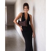 image:imageJW PEI Womens Elowen Faux Suede EastWest Shoulder BagDark Brown