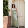 image:imageJW PEI Womens Fringe One Shoulder Maxi DressSage Green