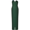 image:imageJW PEI Womens Iris Embroidered Notch Neck Strapless Maxi DressEmerald Green