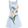 image:imageJW PEI Womens Lily Floral Print Sleeveless ALine Mini DressLight Blue
