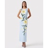 image:imageJW PEI Womens Lily Floral Print Sleeveless Column Maxi DressLight Blue