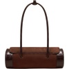 image:imageJW PEI Womens Maelis Faux Suede CrocTrim Barrel BagDark Brown