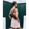 image:imageJW PEI Womens Maelis Faux Suede CrocTrim Barrel BagDark Brown