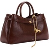 image:imageJW PEI Womens Maeve Dachshund Charm Satchel Tote BagDeep Burgundy