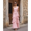 image:imageJW PEI Womens Orchid Embroidered Ruffled OneShoulder Maxi DressBlush Pink