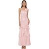 image:imageJW PEI Womens Orchid Embroidered Ruffled OneShoulder Maxi DressBlush Pink