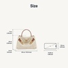 image:imageJW PEI Womens Rhea Small Pebbled Double Buckle Shoulder BagBrown Canvas