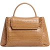 image:imageJW PEI Womens Rhea Small Pebbled Double Buckle Shoulder BagLight Brown Croc
