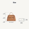 image:imageJW PEI Womens Rhea Small Pebbled Double Buckle Shoulder BagLight Brown Croc