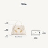 image:imageJW PEI Womens Rhea Small Pebbled Double Buckle Shoulder BagWhite Croc